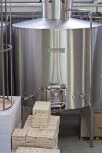 The tanks where the grapes are fermented
