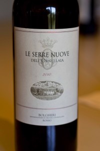 Le Serre Nuove, the second wine to Ornellaia