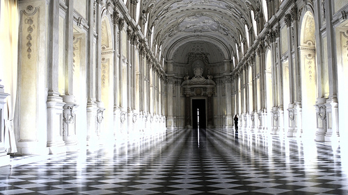 Great hall in Venaria Reale by Luca