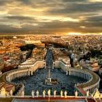 Piazza San Pietro and Rome by Giampaolo Macorig