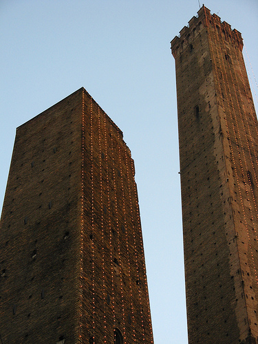 The two towers in Bologna by Poluz