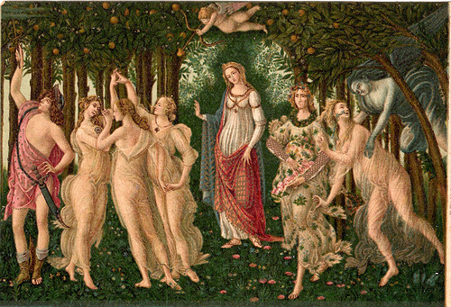 Primavera by Sandro Botticelli in the Uffizi by Lynn