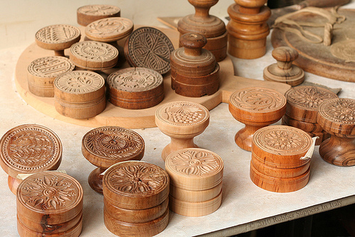 Stamps for making corzetti by Rubber Slippers in Italy