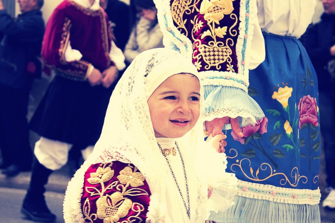 Traditional Sardinian dress 