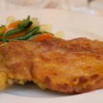 Costoletta alla milanese (veal chop breaded and fried) - utterly delicious