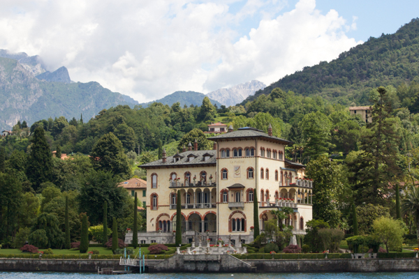 View of a villa from Tremezzo