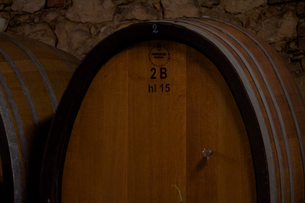 Barrel where the wine matures