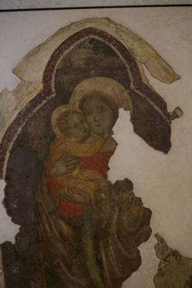 Frescoes inside Castelvecchio
