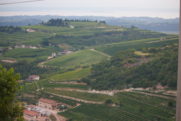 Valpolicella with Lake Garda in the distance