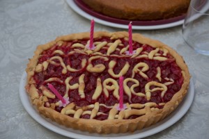 Crostata di ciliegie (a birthday tart made with local cherries for my friend's birthday)