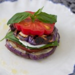Summer aubergine (eggplant) parmesan