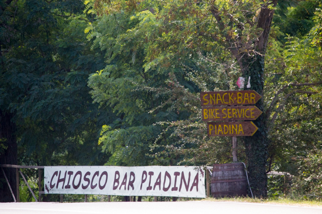 Signs for piadina bars