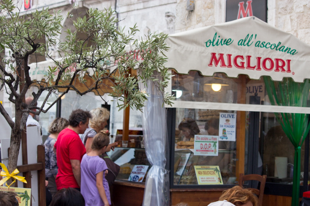 Migliori, famous for their olive ascolane