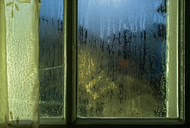 steamed up window, crop