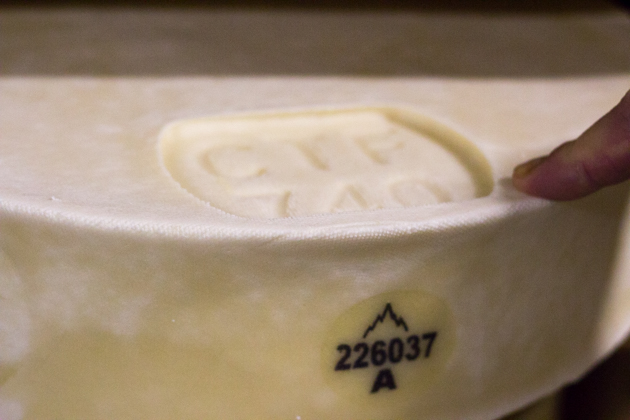 Fontina with both the markings