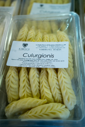 Culurgionis (handmade Sardinian ravioli stuffed with potatoes and cheese)