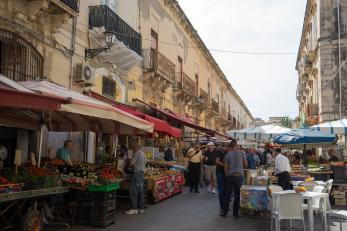The market in Ortygia