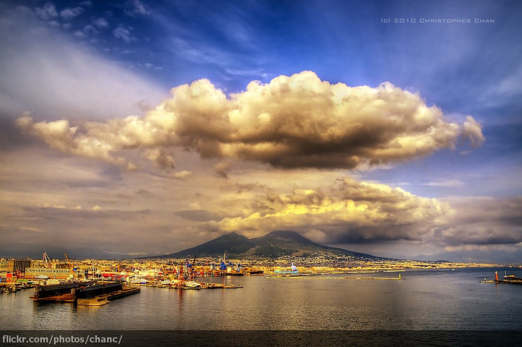 Bay of Naples and Vesuvius by Christopher Chan