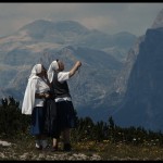 Nuns admiring the scenery by Lorenzo Maddalena