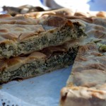 Torta verde (savoury pie of chard, artichokes and ricotta)