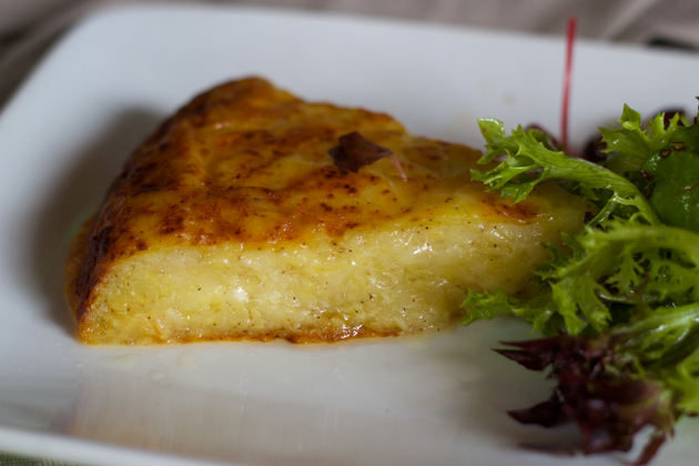Frico (Montasio cheese melted with mashed potatoes and onion)