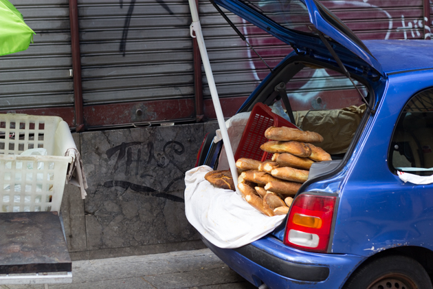 Enterprising Sunday bread sellers