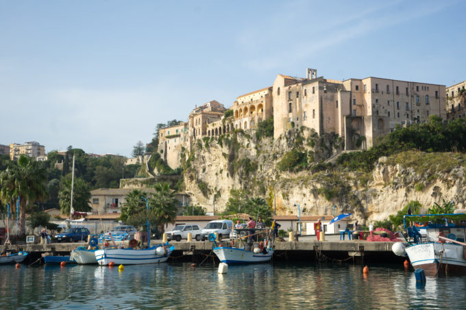 A view of Tropea from the sea