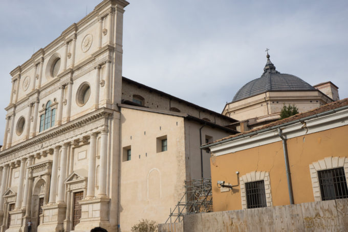 The 16th century Chiesa di San Bernardino (closed when we visited)